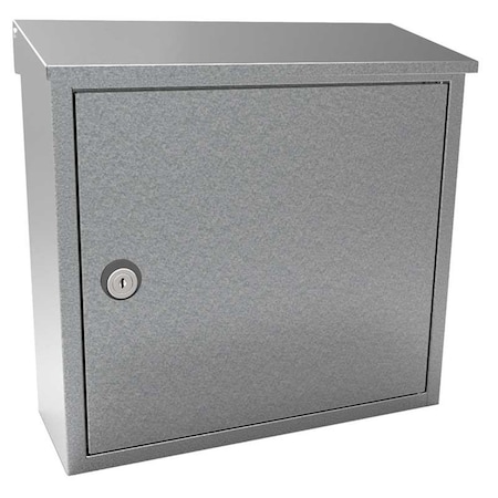Qualarc Allux 400 Top-loading Locking Wall Mounted Mailbox, Galvanized Steel ALX-400-GAL